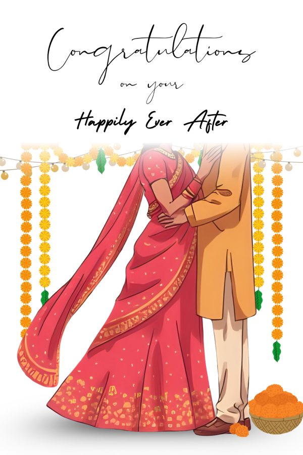 Happily Ever After wedding card
