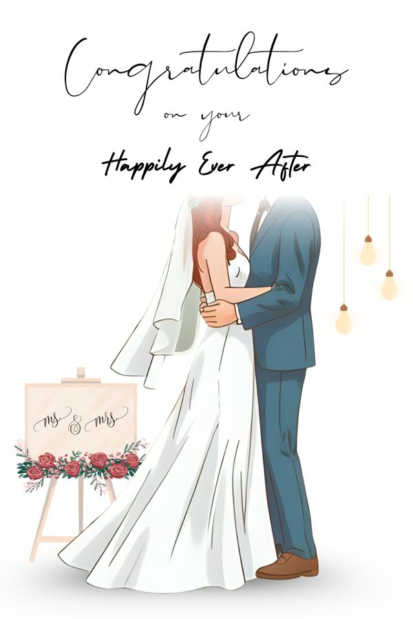 Happily Ever After wedding card
